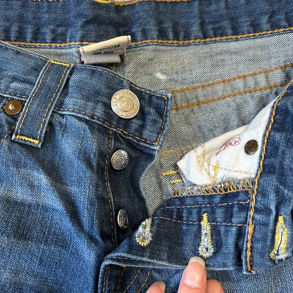 True Religion Riley Blue Denim Bermuda Shorts size 29 - Picture 4 of 11